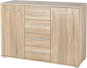 Comoda Lima KM4, stejar sonoma, PAL, 116x40x82 cm