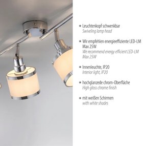 Spot ACCOR 4xE14/25W/230V Leuchten Direkt 15374-17