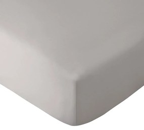 Cearceaf gri din microfibră cu elastic 185x200 cm So Soft Easy Iron – Catherine Lansfield