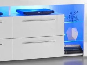 Masă TV/Dulap Torneros 03 (Alb + lucios Alb). 1101303