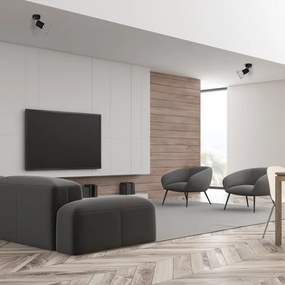 Spot de perete DANTE 1xGU10/25W/230V negru/crom lucios