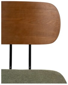 Scaune de dining verde/maro 4 buc. Cleo – Ixia