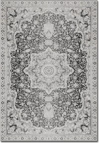 Covor, 160x230 cm, forma dreptunghiulara, material poliester, gri, ASR