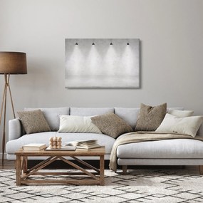 Tablou - Perete de beton cu lumini (90x60 cm)