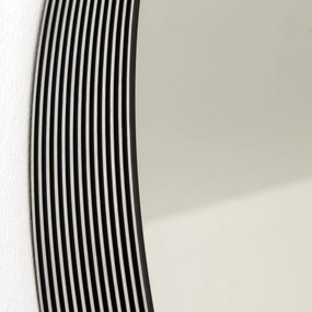 Oglinda decorativa design modern CARLO negru D-61cm