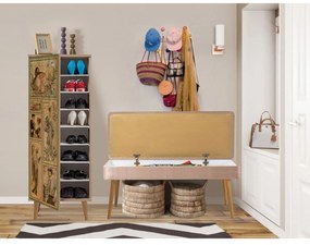 Mobilier pentru hol Feliz 732 (Stejar sonoma + Piatră). 1089416