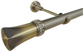 Galerie fara inele PLUTON CRYSTAL STRIAT /25 - aur antic (Alege marime: 300 cm)