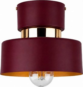 Plafonieră IGNIA 1xE27/60W/230V vișiniu/auriu