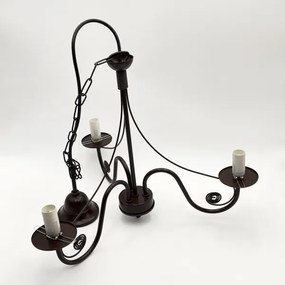 Lustră pe lanț Brilagi COTTAGE 3xE14/40W/230V maro/alb