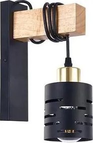 Lampă de perete ELEN 1xE27/35W/230V neagră/aurie/maro