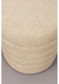 Taburet bej cu tapițerie din țesătură bouclé Fern – Dutchbone