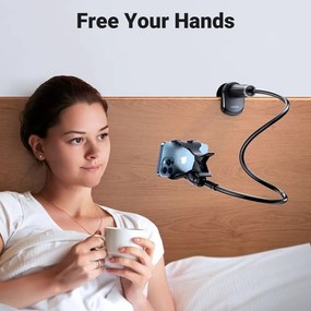 Suport de telefon brat flexibil de 90cm, fixare cu clips,negru UGREEN