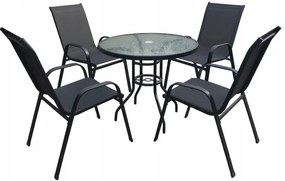 JAKS Set de grădină negru ZMO S 4