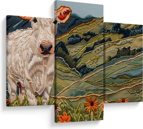 Tablou - Imitație de motiv tricotat (90x60 cm)