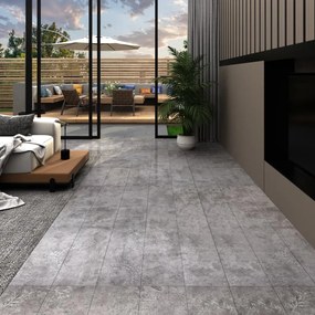330193 vidaXL Plăci pardoseală autoadezive, gri beton, 5,21 m², 2 mm, PVC