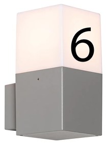 Lampă de perete exterioară cu număr de casă - Danemarca
