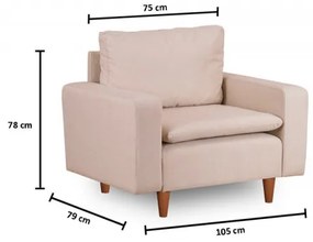 Fotoliu Lungo, Crem