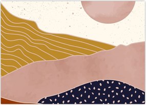 Tablou pe sticlă - Răsărit de soare (70x50 cm)