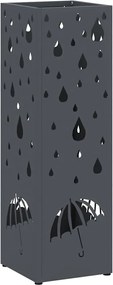 vidaXL Suport pentru umbrele Antracit 15,5 x 15,5 x 49 cm Metal