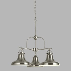 Lustra design industrial Dallas 3L argintiu satin 3183-3SS SRT