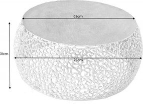 Masuta cu aspect deosebit Leaf 75cm, auriu