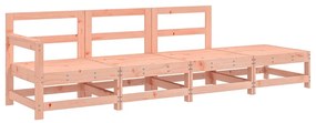 825539 vidaXL Set mobilier relaxare grădină, 4 piese, lemn masiv Douglas