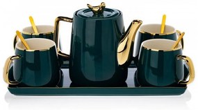 Set de ceai NOAH verde/auriu