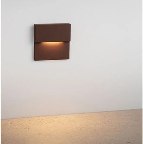 Spot aplicat perete exterior LED 2700K IP65 DAN corten