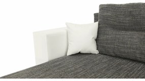 Colţar reversibil, alb/gri maroniu, ESSEN