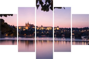 Tablou cu palatul din Praga și Vltava (150x105 cm)