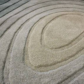 Covor albastru din lână 160x230 cm Puddle Ombre Wool – Flair Rugs