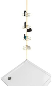 WENKO 24569100-Poliță de colț DOLCEDO 31x275 cm auriu