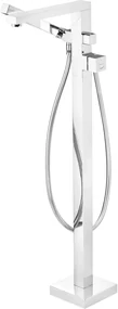 Baterie pentru cada freestanding, crom, cu set de dus, Deante Blur Crom