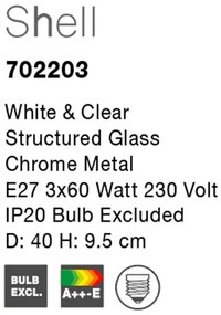 Plafoniera design modern 40cm Shell NVL-702203