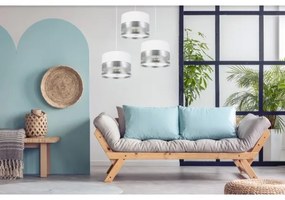 Lustră pe cablu MILO 3xE27/60W/230V argintie