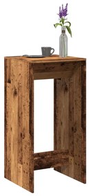 854425 vidaXL Masă bar, lemn vechi, 51x50x103,5 cm, lemn prelucrat