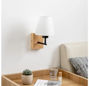 Lampă de perete Brilagi NUBILA WOOD 1xE27/25W/230V stejar/alb