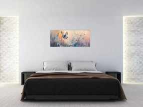 Tablou - Pajiște cu Fluture II (120x50 cm)