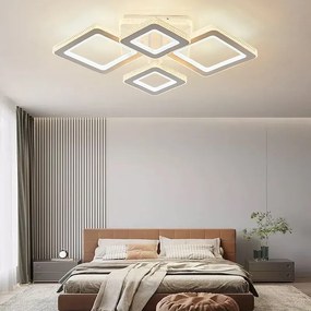 Lustra LED Cu Telecomanda, Elit's,3 Tipuri De Lumina, Intensitate Reglabila, 234W, Alb