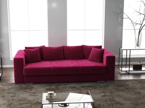Canapea extensibilă dumonde cu ladă de depozitare si sezut confortabil din spuma high-density, Gloria Zoom Red 240x100 cm