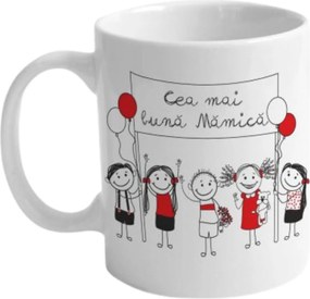 Cana 300ml, model ziua mamei, mesaj Cea mai buna MAMICA, Bg-Tech