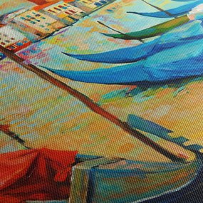 Tablou - Port în Veneția (cu ceas) (90x30 cm)