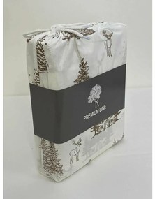 Lenjerie de pat din bumbac de Crăciun Peisaj deiarnă, 140 x 200 cm, 70 x 90 cm