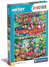 Disney Mickey Orchestra Puzzle Clementoni 2x60 piese