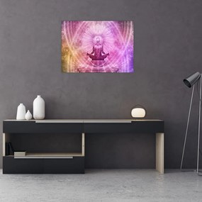 Tablou pe sticlă meditație (70x50 cm)