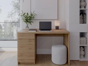 Birou BISETT cu sertare 120x60 cm, stejar artisan