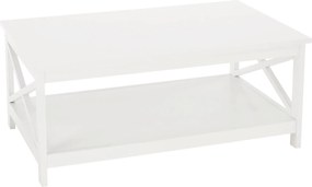 Masuta cafea EDRIA, alb, 87x55x37 cm