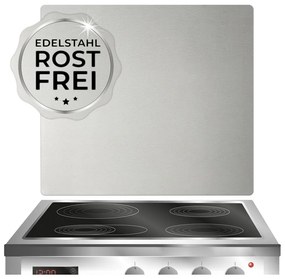 Protecție din oțel pentru peretele de lângă aragaz Maximex Silver, 50 x 56 cm