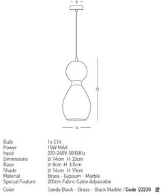Pendul design decorativ modern Rupert II