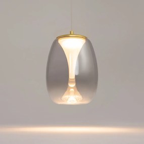 Pendul LED design decorativ Splash auriu/gri